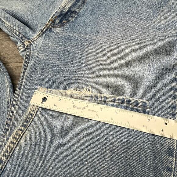 Vintage Y2K 2000s Levis 550 Faded Blue Men 36x30 Relaxed Fit Denim Jeans Red Tab - Picture 11 of 11